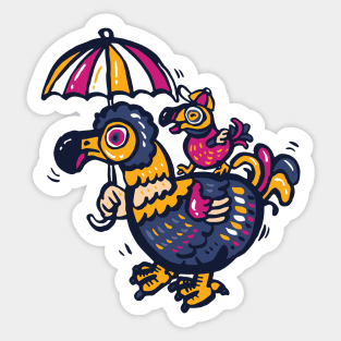 Dodo family Sticker